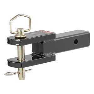 Curt 45821 Ball Mount, 1 in Dia Hitch Ball, Steel Hitch Ball, Gloss Black Powder-Coated