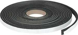 Black Foam Tape 3/16"x3/8"x17ft