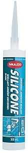 Mulco 111000 Universal Silicone Sealant, Clear, -4 to 122 deg F, 300 mL Cartridge