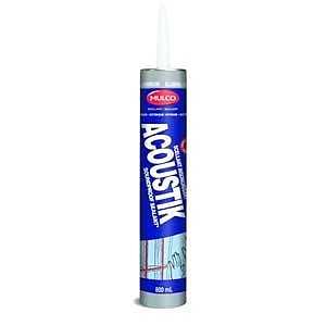 Mulco Acoustik 156650 300ML Soundproofing Sealant, 40 deg F, 300 mL Cartridge