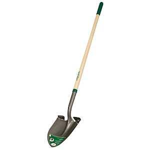 Landscapers Select 34602 Shovel, 16 ga Gauge, Wood Handle, Cushion Grip Handle, 48 in L Handle