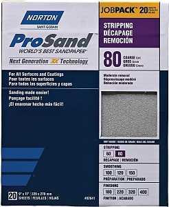 Norton Sandpaper 9'' X 11'' 80Grit
