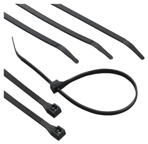 Calterm 73273 Cable Tie, 6/6 Nylon, Black 11" 100pk