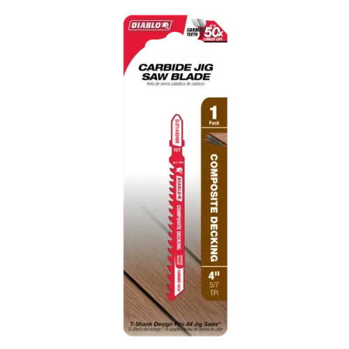 4" 5/7TPI Carbide Jig Saw Blade for Composite Decking