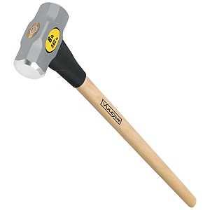 Vulcan 34513 Hammer, 8 lb Head, Sledge, Forged Milled Head, Steel Head