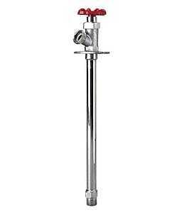 1/2"X 10" Non-Freeze Wall Hydrant, Male x Solder, Brass Body, Chrome