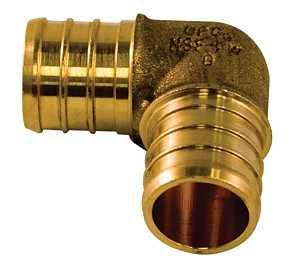 aqua-dynamic 9777-033 Pipe Elbow, 1/2 in, 90 deg Angle, Brass
