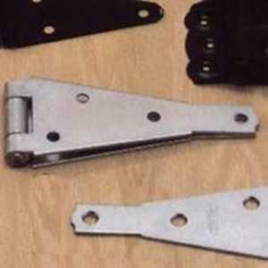 4"Black Heavy Duty Strap Hinges
