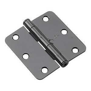 3" X 3" Black Butt Hinge