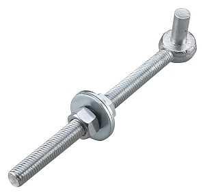 Bolt Hook Zinc 3/4" X 10"