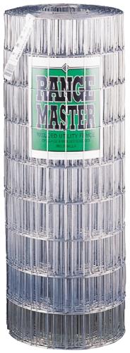 Rangemaster 7744 Welded Utility Fence, 100 ft L, 60 in H, 2 x 4 in Mesh, 14 Gauge, Galvanized