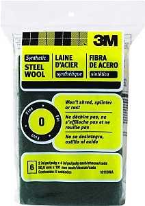 3M 10118NA Wool Pad, Fine, Synthetic Steel