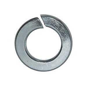 Reliable SLWZ516VP Spring Lock Washer, Regular Helical, 21/64 in ID, 37/64 in OD, 5/64 in Thick, Steel, Zinc, 100 BX