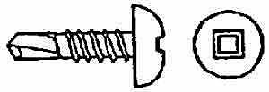 Screw Metal Pan 8X3/4 10Pk