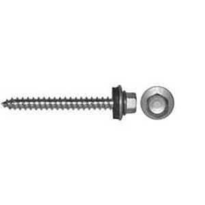 #9 X 1 1/2" White Metal Wood Screws 100pk