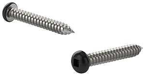 Screw Pan Head #8 1-1/4" Black 100pk