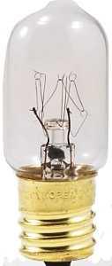 Sylvania 18174 Incandescent Lamp, 15 W, T7 Lamp, Intermediate E17 Lamp Base, 115 Lumens, 2850 K Color Temp