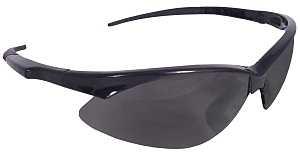 Radians AP1-20-GF12 Safety Glasses, Smoke Lens, Black Frame, Hard-Coated Lens
