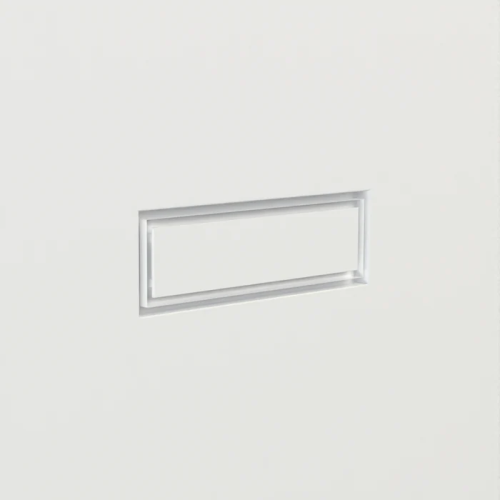 Aria Vent Flush Wall Vent 10"X30.25" Satin White Hp