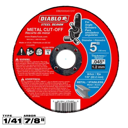 5" Metal Cut-Off Disc