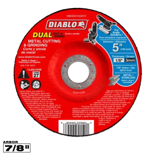 5" Type 27 Metal Cut & Grind Disc