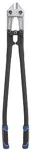 Vulcan JL-WD-0636 Bolt Cutter, 10 mm Cutting Capacity, Chrome-Molybdenum Steel Jaw, 36 in OAL, Black/Blue Handle