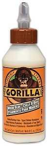 Gorilla 6200201 Wood Glue, Tan, 8 oz Bottle
