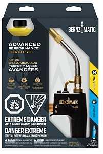 BernzOmatic TS4000KC CAN Torch Kit, Includes: 14.1 oz MAP Pro Filled Cylinder, TS4000 Trigger Start Torch Head