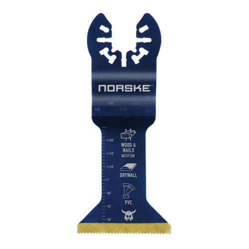 Wood/metal flush bi-metal blade