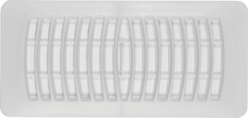 Imperial RG1292 Floor Register, 10 in W Duct, White, 4 in H Duct Opening, Polystyrene