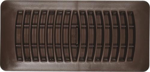 Imperial RG1293 Floor Register, 10 in W Duct Opening, 4 in H Duct Opening, Polystyrene, Brown