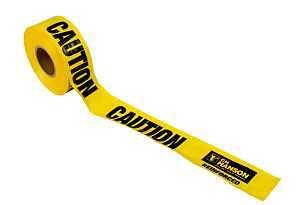 CH Hanson 16030 Caution Tape, 500 ft L, 3 in W, Yellow, Polyethylene