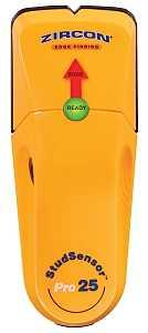 Zircon StudSensor Pro 25 Series 69648 Stud Finder, 9 V Battery, Detectable Material: Metal/Wood