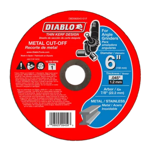 6" Metal Cut-Off Disc