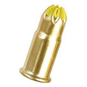 Ramset 42CW Single Shot Powder Load, Power Level: 4, Yellow Code, 0.22 in Dia, 2-1/8 in L