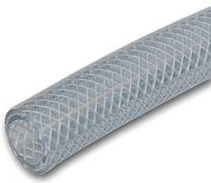 1" Braided Vinyl Tubing Clear