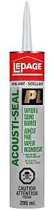 LePage 1435208 Acoustical Sealant, Black, 41 to 95 deg F, 295 mL Cartridge