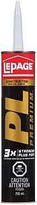 LePage PL Premium 1403221 Construction Adhesive, Tan, 295 mL Cartridge