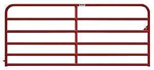 Behlen Country 40130141 Utility Gate, 168 in W Gate, 50 in H Gate, 20 ga Frame Tube/Channel, Red