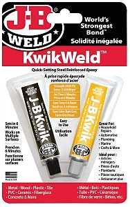 J-B Weld 8276F Epoxy, Dark Gray, Solid, 2 oz Twin Tube