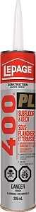 LePage PL 400 1654126 Subfloor and Deck Adhesive, Beige, 295 mL Cartridge