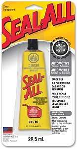 Seal-All 380135 Automotive Adhesive, Clear, 29.5 mL, Carded