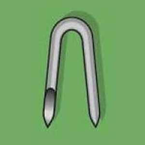 Duchesne 24020360 Series Mini Fence Staple, 3/4 in L, Hot Galvanized, 1/4 in W Crown, 13 ga Gauge, Steel, 250/PK