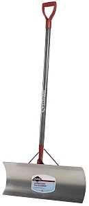 Garant 80632 Snow Pusher, 24 in W Blade, Aluminum Blade, Wood Handle, D-Grip Handle, 40-1/4 in L Handle