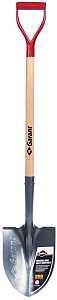 Garant 81181 Industrial-Grade Shovel, 9 in W Blade, Steel Blade, Wood Handle, D-Grip Handle