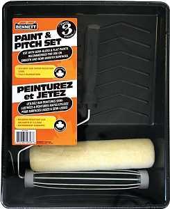 Bennett EC-240P Paint and Pitch Set, Semi-Smooth, Smooth Surface, Plastic, 3-Piece