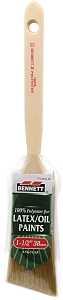 Bennett P3-ANG-38 Paint Brush, Wood Handle, 1-1/2 in W, Polyester Bristle