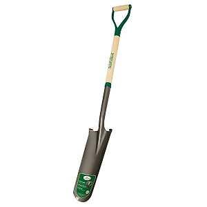 Landscapers Select 34626 Drain Spade, 6 in W Blade, Wood Handle, D-Grip Handle, 30 in L Handle