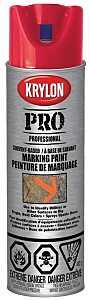 Krylon 45866 Inverted Marking Spray Paint, Fluorescent Red, 15 oz