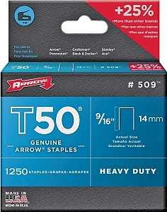 9/16'' T50 Staples 1250pcs